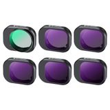 K&F Concept Mini 4 Pro ND-filterset, polarisatiefilter, 6 stuks CPL, ND8, ND16, ND32, ND64, ND128 filters compatibel met DJI Mini 4 Pro, met multi-coated HD optisch glas, aluminium versie