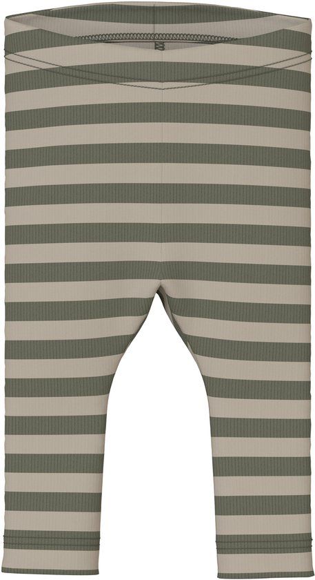 NAME IT NBNBANIO XSL LEGGING NOOS Baby Leggings Unisex Dusty Olive Gestreept 92