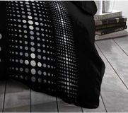 HOME LINGE PASSION Housse de couette Noir 140 x 200 cm
