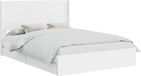 vidaXL Bedframe met opbergruimte en hoofdbord Wit 160 x 200 cm