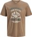 JACK & JONES JREBPAXTON SS TEE - Garçon - T-shirt - Taille S - Coton/Polyester - Coca Mocha