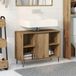 Maison Exclusive - Armoire de salle de bain, chêne artisanal, 80 x 33 x 60 cm, fibre de bois