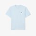 Lacoste T-shirt Bleu clair - Taille L - Hommes - Coton - Col rond - Manches courtes