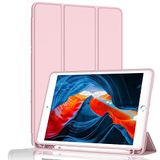 BXGH iPad 10.2 inch (2021/2020/2019 model, 9/8/7 generatie) Hoes, Automatische Wake-up/Slaapbescherming, Roze