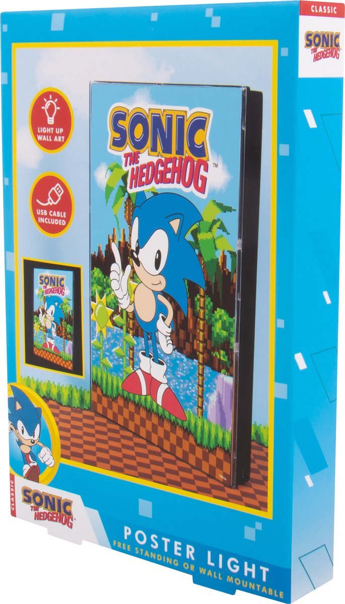 FIZZ Creations Sonic the Hedgehog Poster Lamp