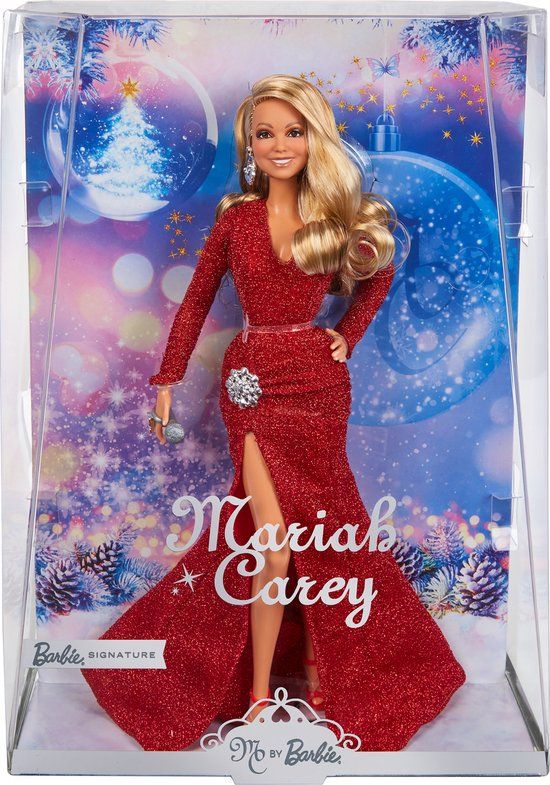 Barbie Mariah Carey Kerstpop Rood