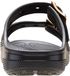 Crocs Saturday Metallic Buckle Sandaal W Zwart