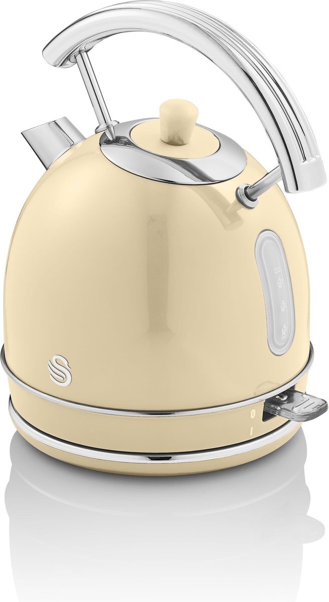 Swan retro waterkoker 1.8 liter - 3000 Watt - crème