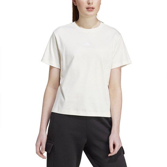 Adidas Brand Love Q3 T-shirt Korte Mouwen Off White S Vrouw