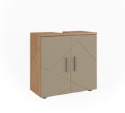 Vicco Irma Wastafelonderkast – 60 x 59 cm Krachtige eik goud
