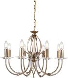 Elstead Lighting LED Kroonluchter | 8X E14 Max 60W | Dimbaar | Aged Brass