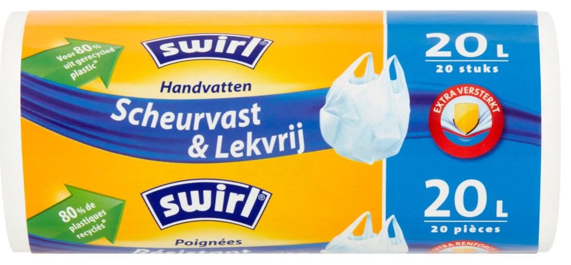 Swirl Pedaalemmerzakken Scheurvast & Lekvrij Met Handvatten 20L