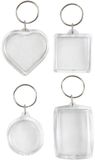 Creativ company Sleutelhanger Transparant 4 Stuks