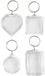 Creativ company Sleutelhanger Transparant 4 Stuks