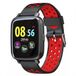 Billow XS35BR Zwart, Rood sport horloge