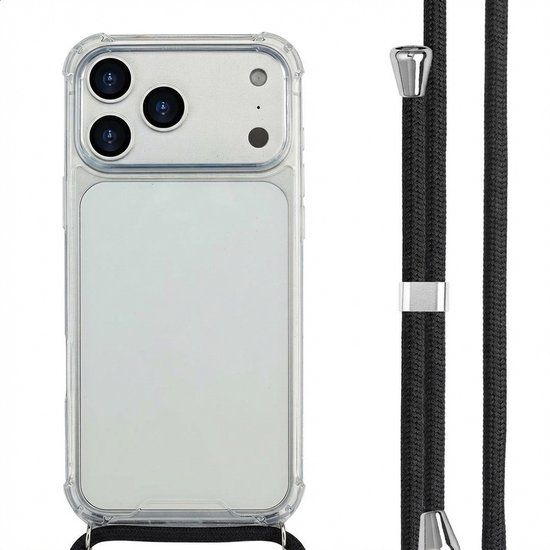 imoshion Hoesje - Geschikt voor Apple iPhone 17 Pro Max - Backcover met koord - Zwart