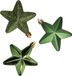 Decoris Kersthanger Sterren - 6 stuks - Donkergroen - 7 cm - Kunststof