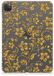 B2Ctelecom iPad Pro 11 (2024) Siliconen Hoesje Gouden Bloemen