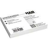 HAN Systeemkaarten DIN A7 landschap, indexkarton 170 g/m², gelinieerd, wit