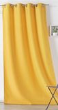LINDER Waterafstotend buitengordijn – geweven en geverfd in Frankrijk – afwerking met antioxidanten met oogjes – kleur geel – afmetingen 135 x 240 cm – 100% polyester – collectie van canvas voor