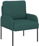 vidaXL Canapé avec coussin 55cm vert foncé Contreplaqué