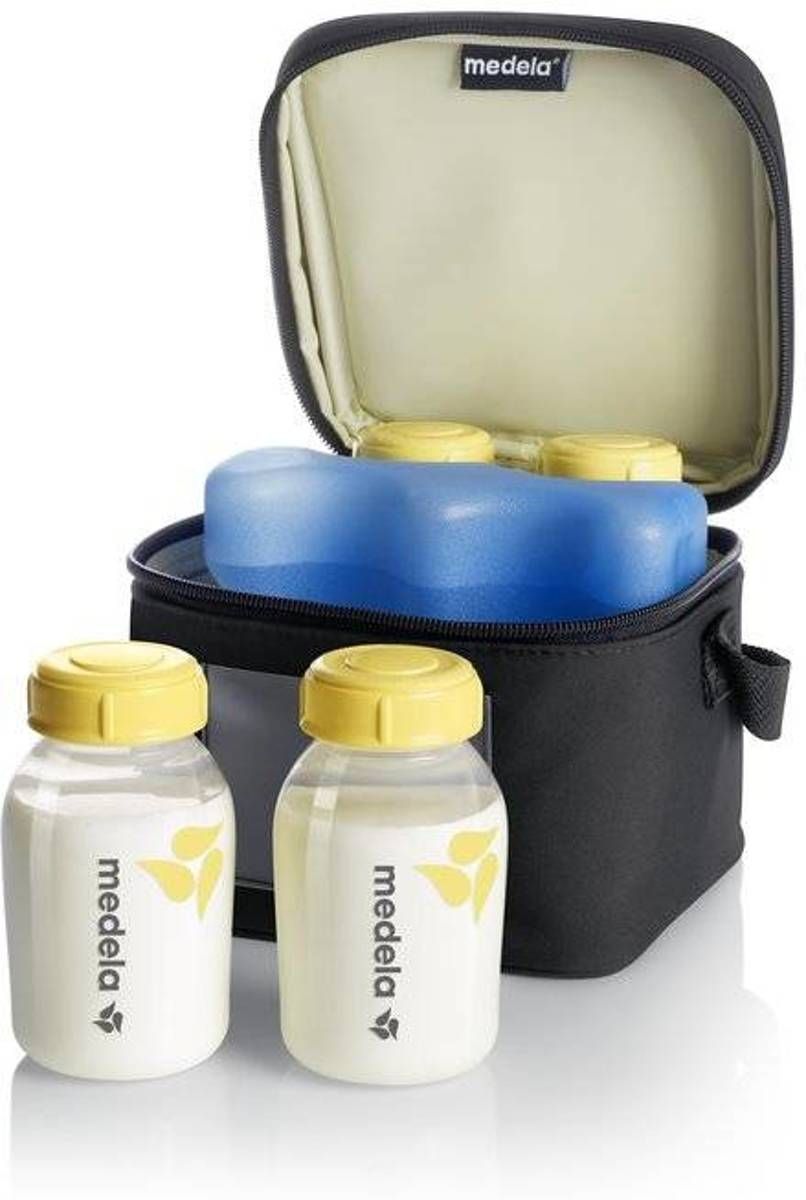 Medela Koeltas voor Moedermelk - Inclusief 4 Flesjes en Koelelement