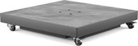 Platinum Sun & Shade - Parasolvoet - Ceramica - 90kg - Antraciet keramiek - Zwenkwielen - Vulbaar met zand