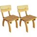 VidaXL Tuinstoel Terras Grenenhout 2 stuks