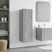 Maison Exclusive Armoire de salle de bain murale, design exclusif, finition gris Sonoma, dimensions : 33 x 34,5 x 60 cm
