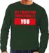 Bellatio Decorations Shoppartners Bv Foute kersttrui / sweater All I Want For Christmas Is You groen voor heren - XXL