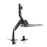 InLine 23174A bureau steun 43,2 cm (17") Zwart