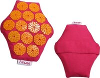 Flowee Spijkermat Massagehand - Fuchsia met oranje