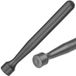 Bar up HENDI Gladde cocktailstamper van polypropyleen, diameter 34 x 207 mm