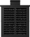 Ciarra CBCF009 Actiefkoolfilter Afzuigkapaccessoire Koolstoffilter