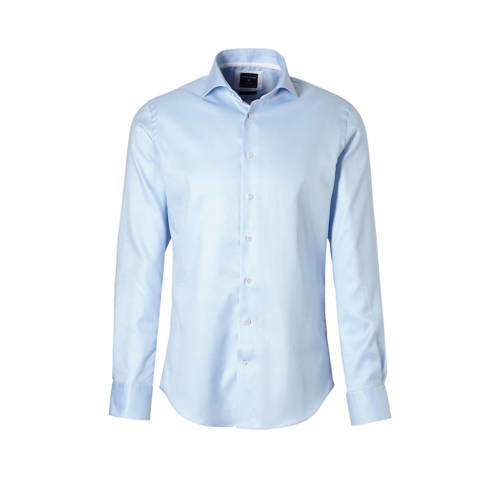 Profuomo slim fit overhemd heren Blauw