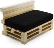 Bananair - Palletkussen - Zwart - 120x80 cm