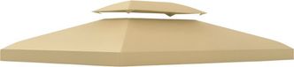 Outsunny - Tissu de remplacement pour auvent - Polyester - 300x400cm - Beige