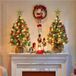 Yaheetech Lot de 2 sapins de Noël artificiels de 92 cm avec neige et LED