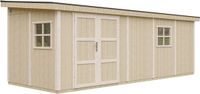 Timbela M941 - LP SmartSide Tuinhuis op houtbasis - 14,3 m² - 648x248xH231 cm - met vloer