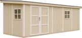 Timbela M941 - LP SmartSide Tuinhuis op houtbasis - 14,3 m² - 648x248xH231 cm - met vloer