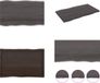 vidaXL Tafelblad natuurlijke rand 100x60x(2-4)cm eikenhout donkerbruin