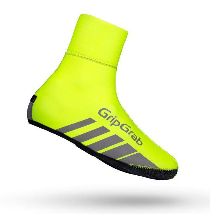 GripGrab RaceThermo Hi-Vis - Fietsoverschoenen - grijs/groen