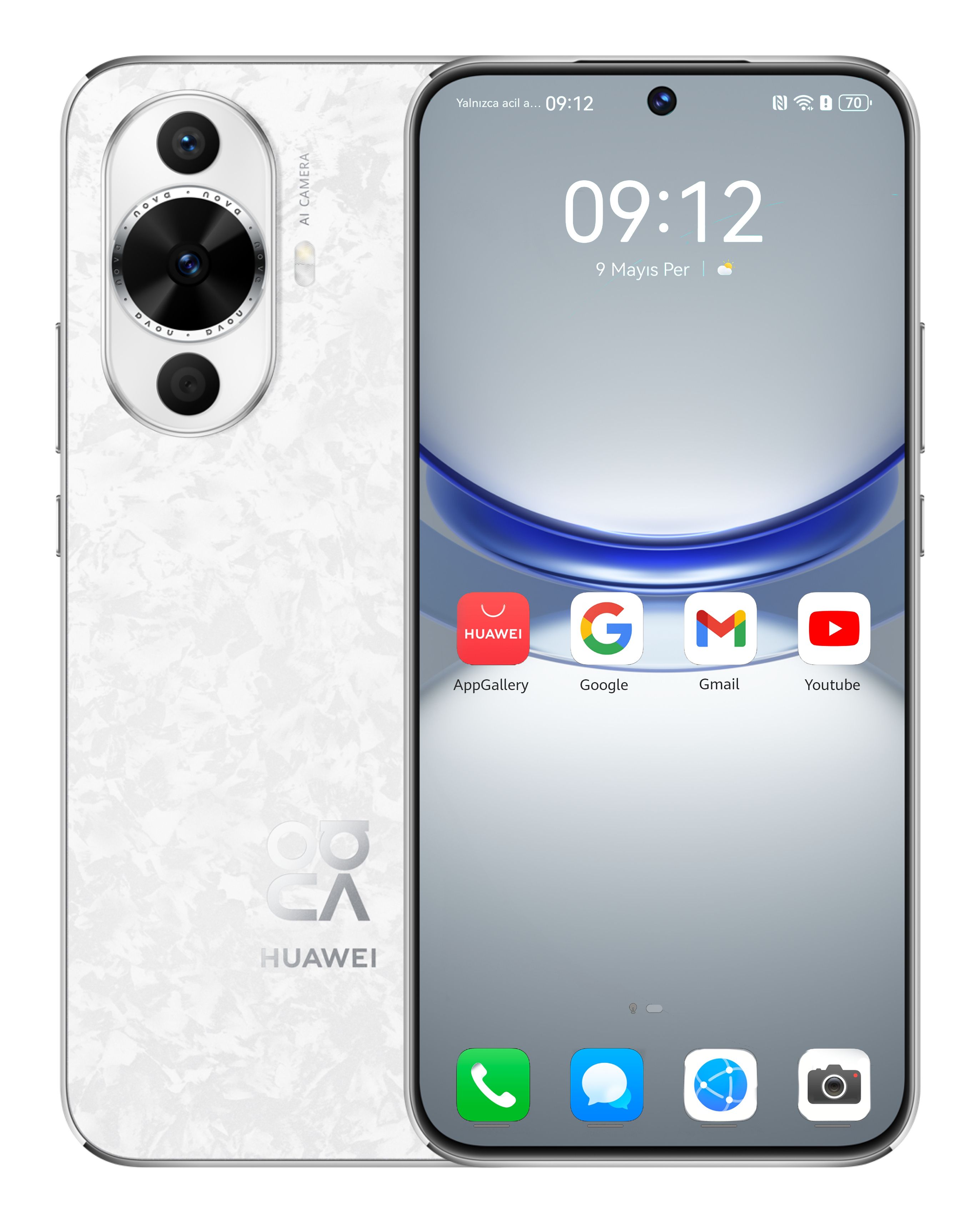 Huawei Nova 12s - 6.7" OLED - 256GB - 8GB RAM - Dual SIM - 4G - White