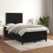 Maison Exclusive - Sommier à lattes de lit avec matelas Noir 120x200 cm Velours