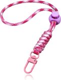 LGT JWLS Lookinggoodtoday Telefoonkoord/Sleutelhanger met Karabijnsluiting en Koordstopper - Roze