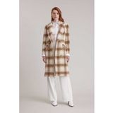 Anne Fontaine Consuelo Almond Tan Taille: 46 | Manteaux à double boutonnage Outlet | Femme | Marron