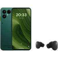 Fairphone Fairphone 6 256GB Groen 5G + Fairphone Fairbuds True Wireless Earbuds Zwart