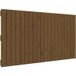 Tête de lit murale marron miel 127,5x3x60 cm bois massif de pin