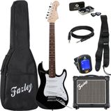 Fazley Elektrische gitaar 3/4 - incl. versterker, tas - Zwart