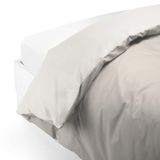 Caleffi 58600 katoen, eenkleurig, dekbedovertrek, crèmekleurig, tweepersoonsbed